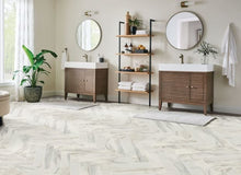 Load image into Gallery viewer, Cushionstep Marble Lake|Morning Fog 12'|B3372401 - Sample