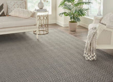 Load image into Gallery viewer, Natural Chevron|Charcoal|PN-Natural Chevron 42-N - Sample