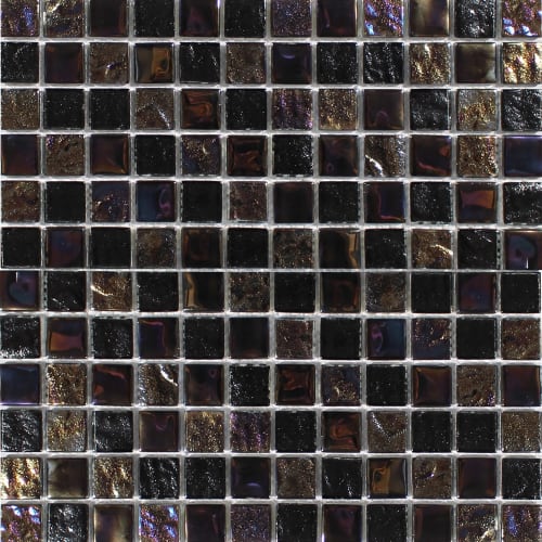 Astral|Blackstone 1x1 Glass Mosaic|PD-TASTREABLACKST11-I - Sample