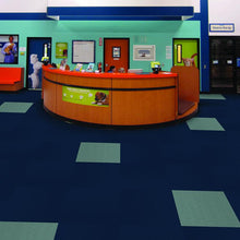 Load image into Gallery viewer, Element 24&quot; X 24&quot; Premium Peel And Stick Carpet Tiles Ocean Blue