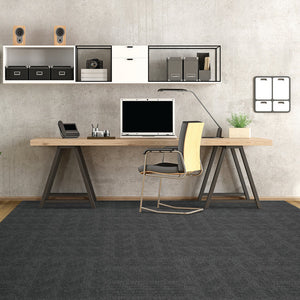 Equinox 24" X 24" Premium Peel And Stick Carpet Tiles Espresso - Sample