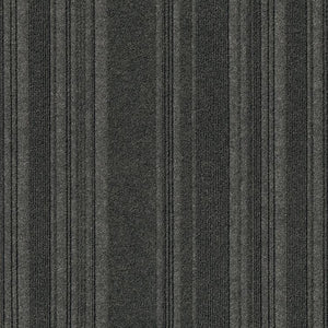 Issac 24" X 24" Premium Peel And Stick Carpet Tiles Black Ice - Sample