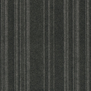 Issac 24" X 24" Premium Peel And Stick Carpet Tiles Black Ice
