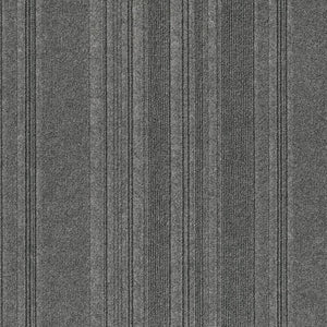 Issac 24" X 24" Premium Peel And Stick Carpet Tiles Sky Grey