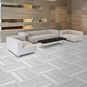 Issac 24" X 24" Premium Peel And Stick Carpet Tiles Black Ice - Sample