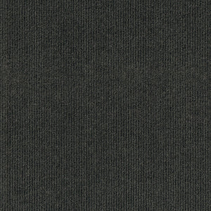 Luminary 24" X 24" Premium Peel And Stick Carpet Tiles Black Ice