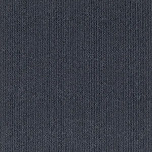 Luminary 24" X 24" Premium Peel And Stick Carpet Tiles Ocean Blue - Sample