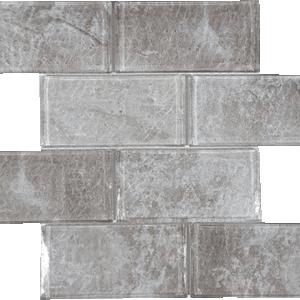Baikal Natural 3X6 Convex Glass Mosaic  - Sample