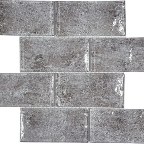 Baikal Hazel 3X6 Convex Glass Mosaic  - Sample