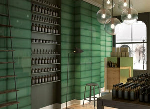 Light Moves Emerald Wall Tile  - Sample